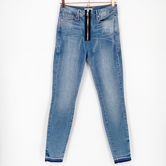 Good American Good Waist Exposed Zip Skinny Jean - Picture 1 of 10